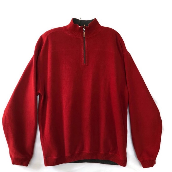 Tommy Bahama Other - Tommy Bahama Reversible 1/2 Zip On the Flip Side